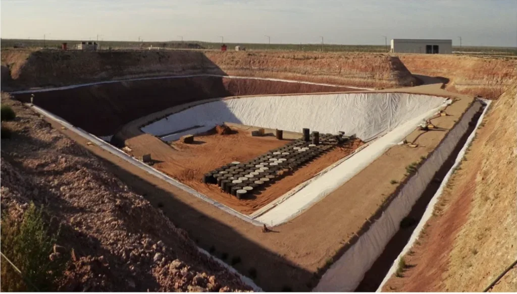 A facility in rural West Texas, on the border with New Mexico, already houses certain kinds of nuclear waste. (Photo courtesy of Waste Control Specialists)